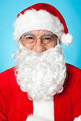 Image showing Profile shot of smiling Father Santa