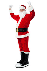 Image showing Santa sheds precious pounds!