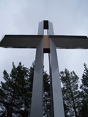 Image showing 12 meters silver cross