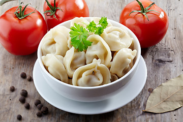 Image showing dumplings russian pelmeni