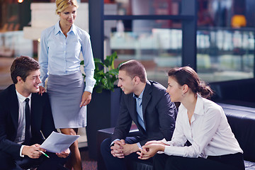 Image showing business people in a meeting at office