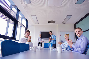 Image showing business people in a meeting at office