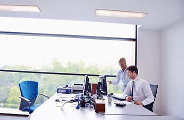 Image showing business people in a meeting at office