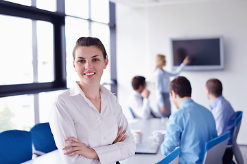 Image showing business people in a meeting at office