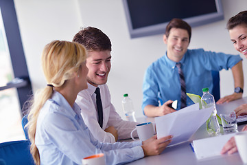 Image showing business people in a meeting at office