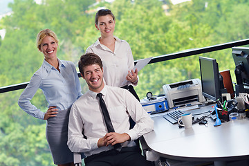 Image showing business people in a meeting at office