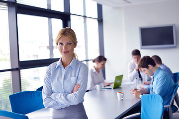 Image showing business people in a meeting at office