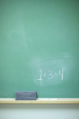Image showing Chalkboard with numbers