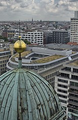 Image showing Exterior view of Berliner Dom and central City on a summer after