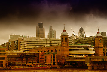 Image showing City of London one of the leading centers of global finance and 