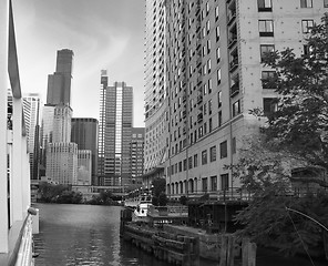 Image showing Chicago Buildings and Skyscrapers, Illinois