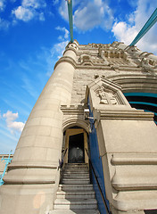 Image showing Powerful structure of Tower Bridge in London