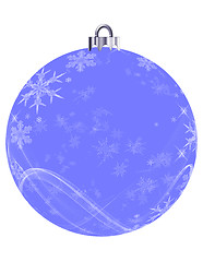 Image showing Blue Snowflakes Ornament