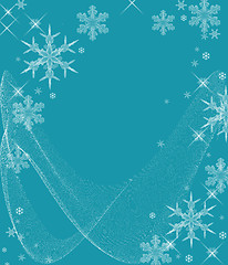 Image showing Icy Cold Snowflakes