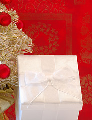 Image showing White Holiday Gift Package