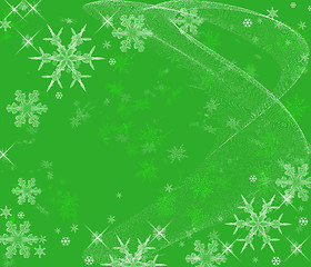 Image showing Icy Snowflakes Background