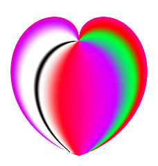 Image showing Rainbow Colored Valentine