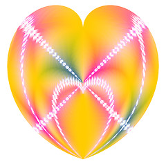 Image showing Colorful Valentine Heart in a Heart