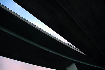 Image showing Highway, bridge underside