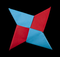 Image showing Red and blue colors decorative element