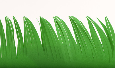 Image showing Grass made ??of paper