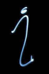 Image showing Symbol Information from neon light. 