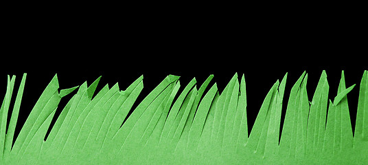 Image showing Grass made ??of paper