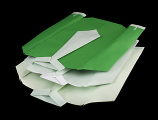 Image showing Isolated paper made shirts