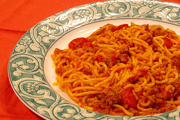 Image showing Spaghetti with Meat Sauce