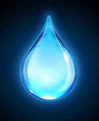 Image showing Blue drop