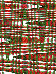 Image showing Red abstract background with strips