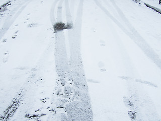 Image showing tire tracks