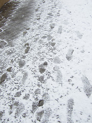 Image showing winter pavement