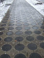 Image showing winter pavement