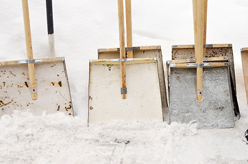 Image showing shovels