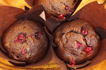 Image showing Chocolate muffins