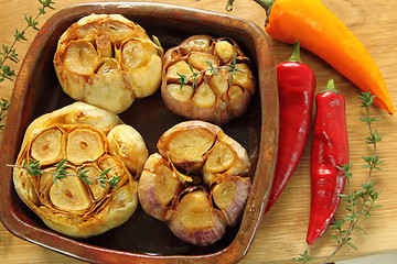 Image showing Roasted garlic.