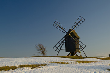 Image showing Windmill at springtime