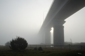 Image showing Foggy bridge