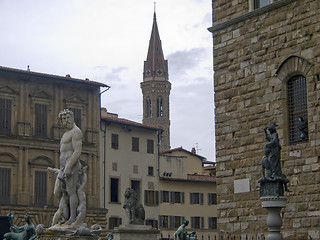 Image showing view of Piazza della Signoria; particular