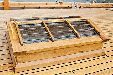 Image showing Deck of a yacht