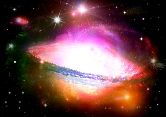 Image showing galaxy in a free space