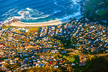 Image showing Camps Bay aerial