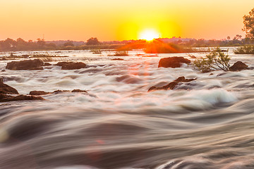 Image showing Whitewater rapids at Victoria Falls