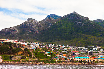 Image showing Seaside houses in Hout Bay