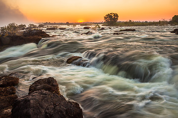 Image showing Whitewater rapids at Victoria Falls