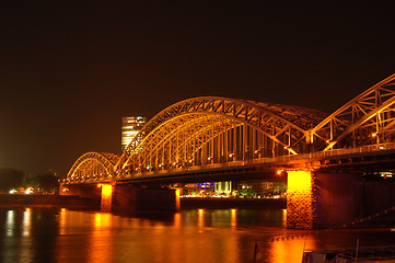 Image showing Bridge at Night