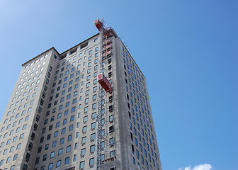 Image showing Tall Construction Building