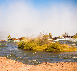 Image showing Whitewater rapids at Victoria Falls