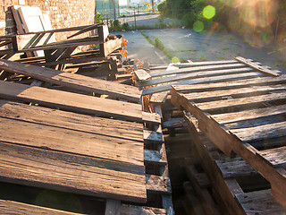 Image showing Wooden pallets